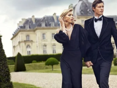 Full day chauffeur hire Brussels, couple at chateau with Belvedere Limousines