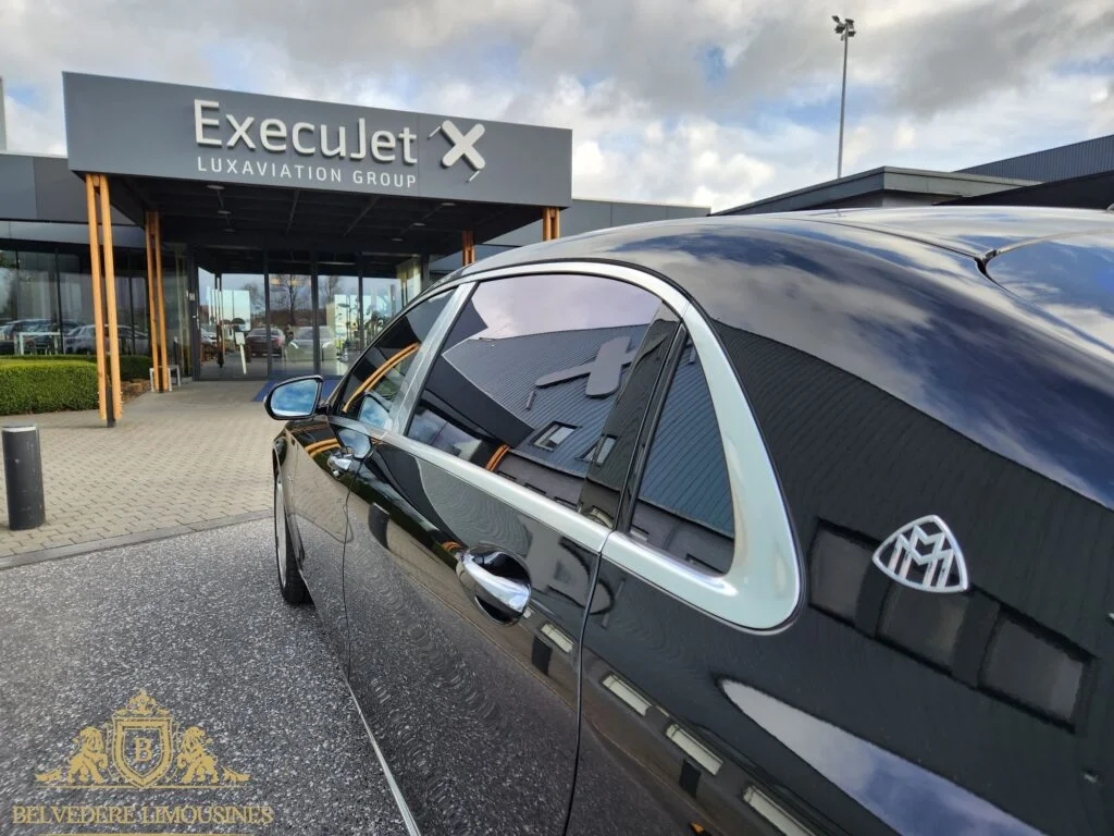Belvedere Limousines chauffeur at ExecuJet Brussels private terminal